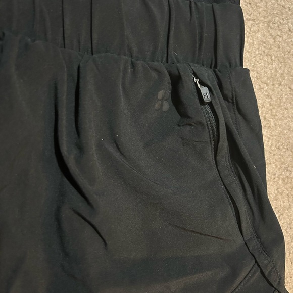 Sweaty Betty 2 in 1 On Your Marks Black Athletic Shorts Small - Picture 7 of 9